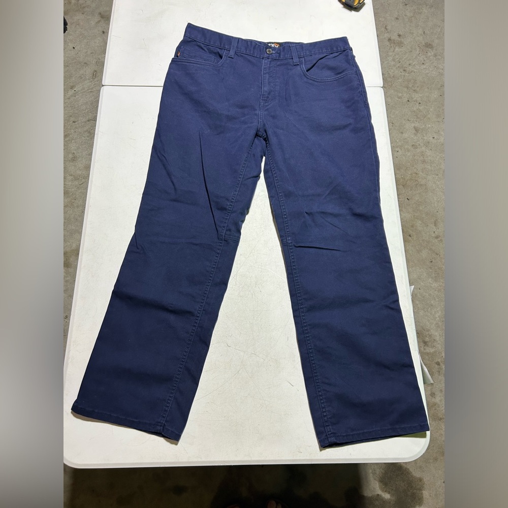 Men's Navy Blue Timberland PRO® Ironhide Flex Canvas Work Pant 36W X 30L